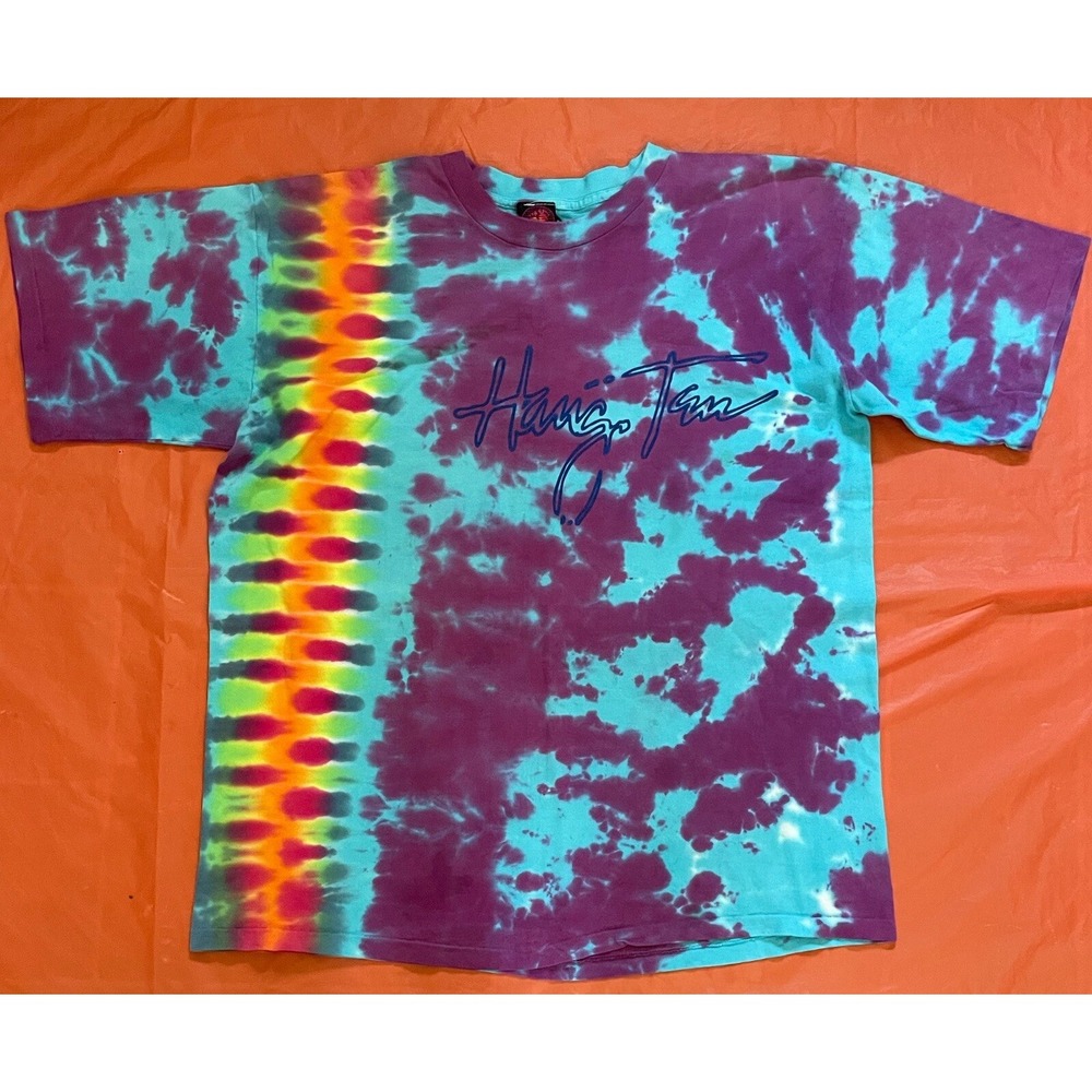 Vintage Hang Ten Tie Dye Colorful Shirt Size Medium Made In USA